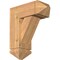 Ekena Millwork Traditional Arts and Crafts Smooth Bracket w/ Offset Brace, Western Red Cedar, 7 1/2"W x 18"D x 22"H BKT0806X18X22TRA03SWR - alternate 1
